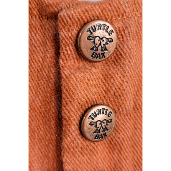 70s Turtlebax Deadstock Orange 1970s Vintage Low Rise Wide Leg Bell Bottom Pants - Picture 12 of 15